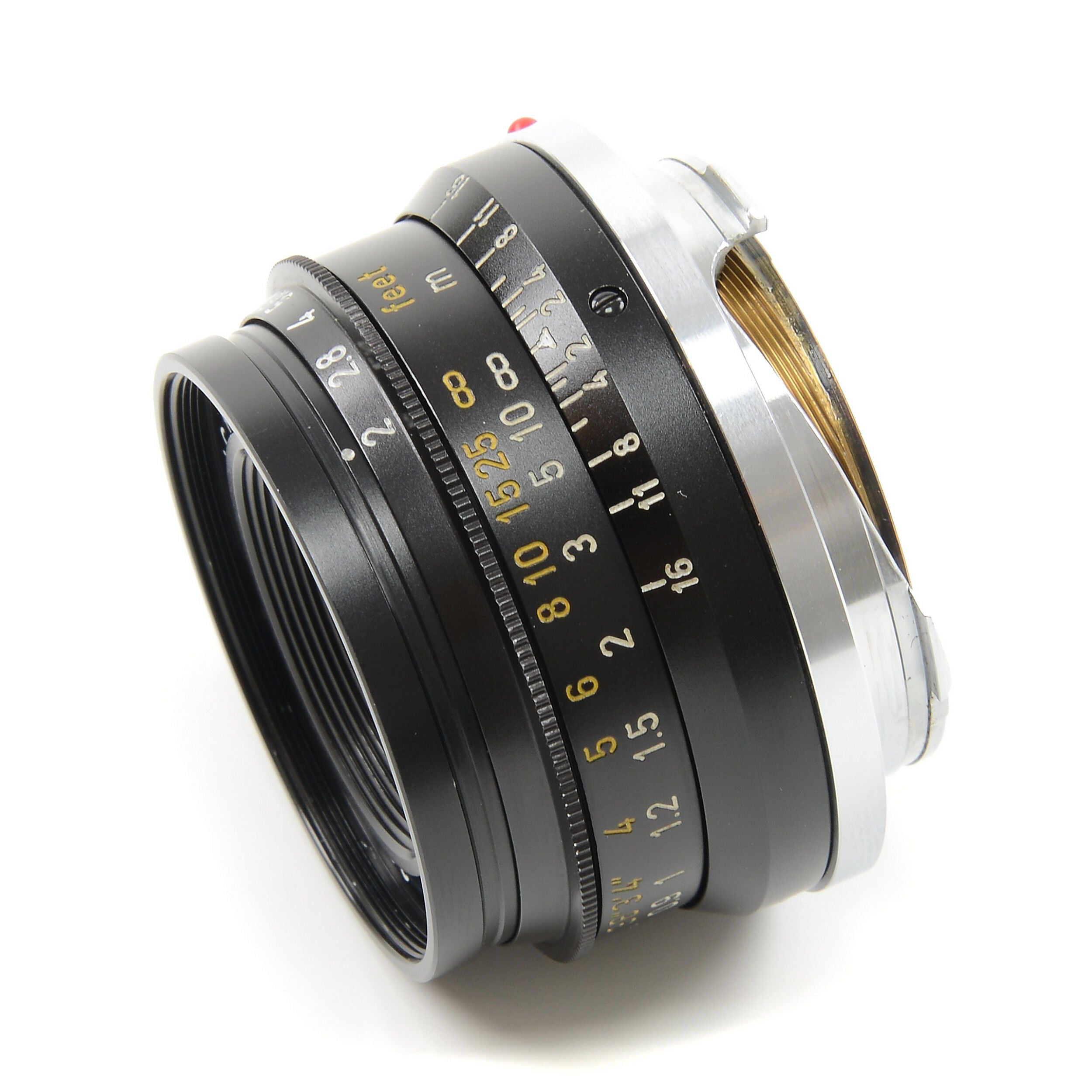 Leitz 35mm f2 Summicron 8 Element Black Chrome + Box