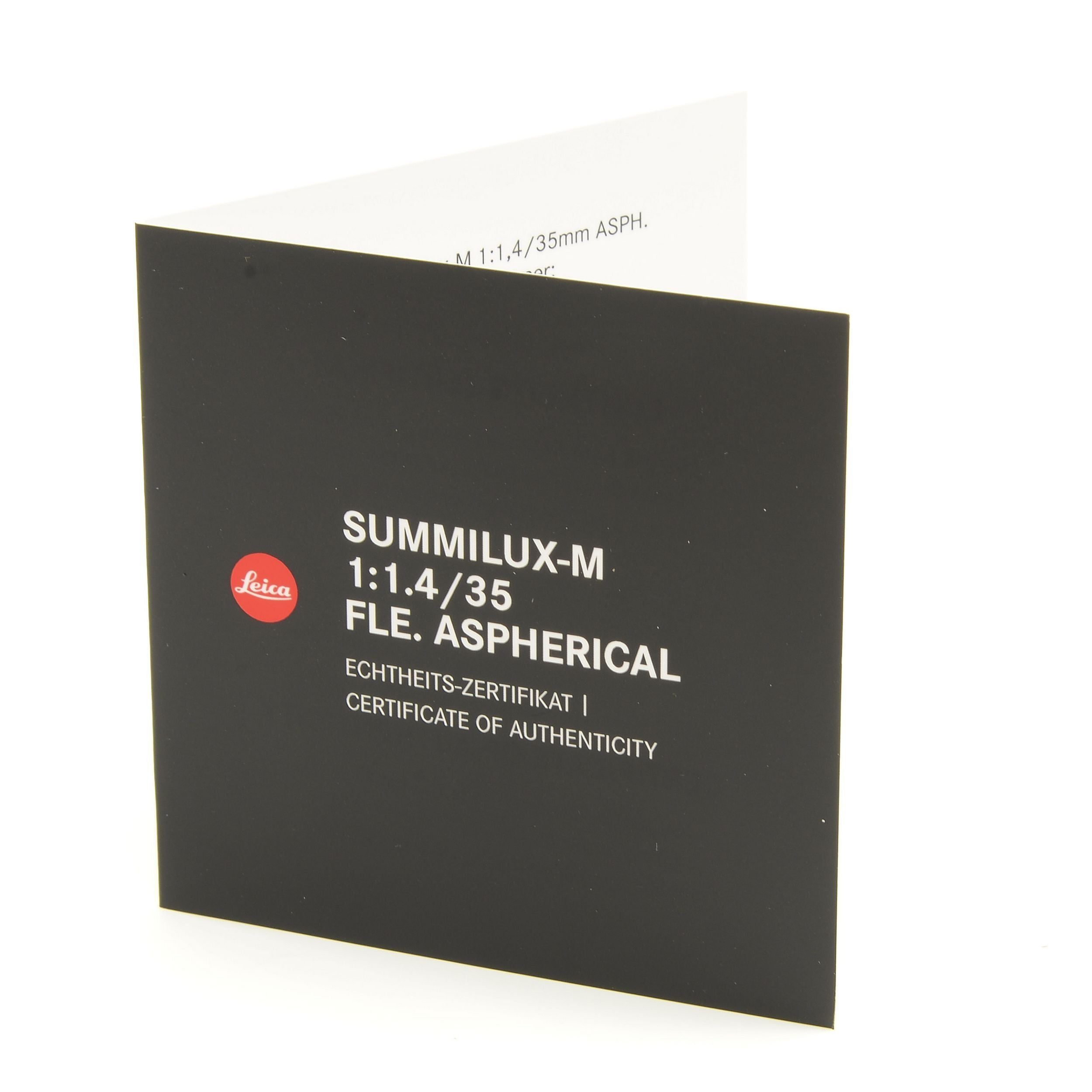 Leica 35mm f1,4 Summilux-M FLE ASPHERICAL 10 Years