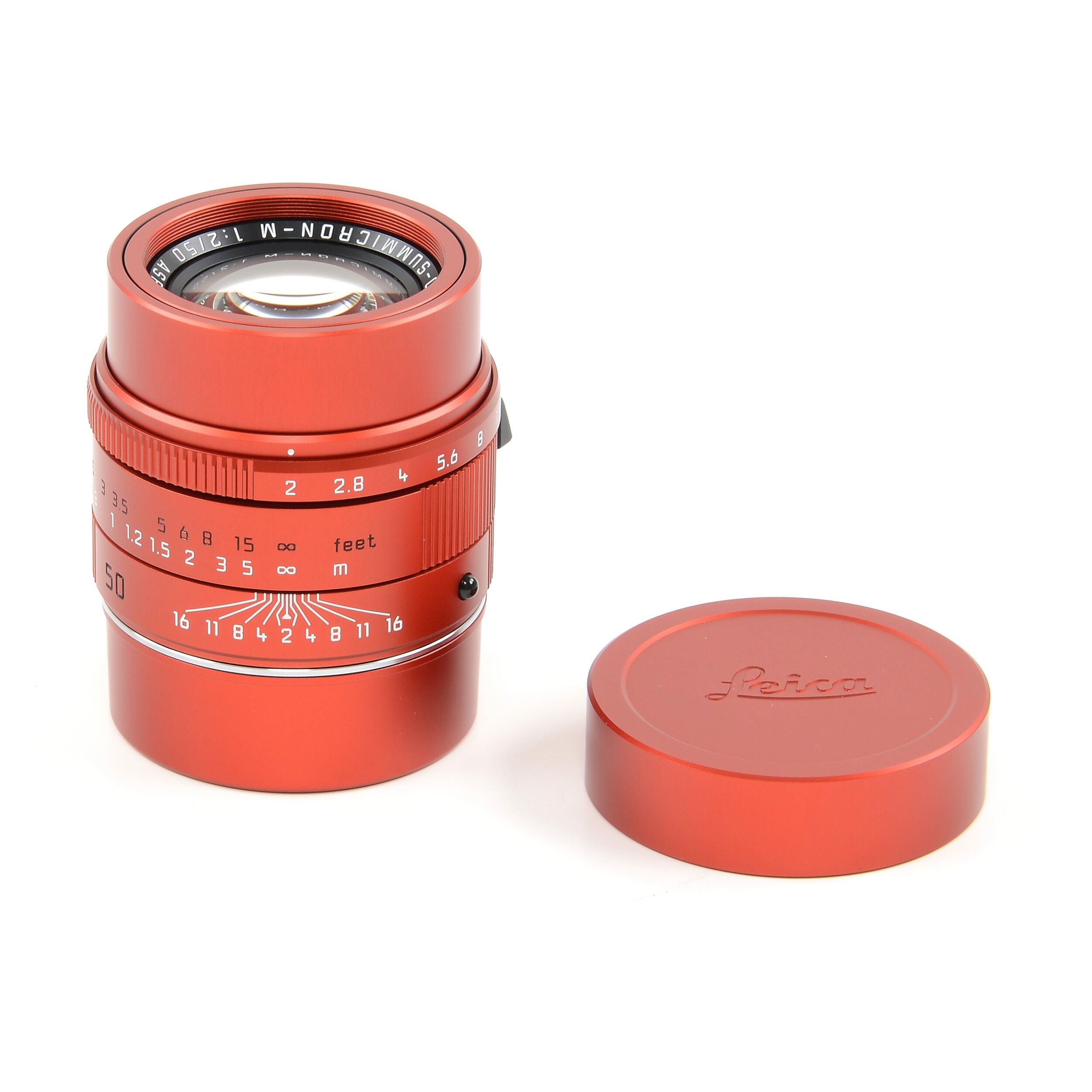 Leica 50mm f2 APO-Summicron Red Anodized Limited Edition + Box