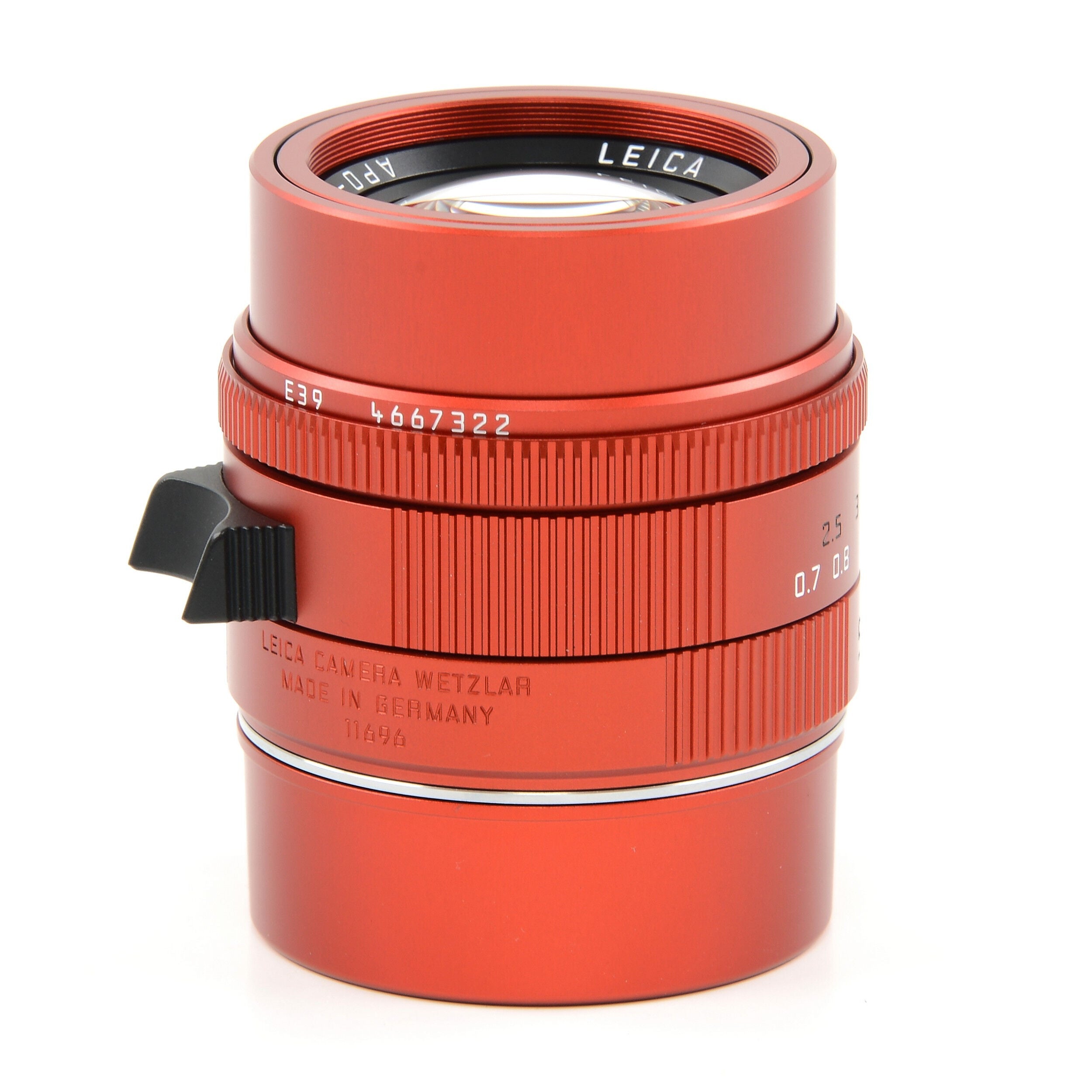 Leica 50mm f2 APO-Summicron Red Anodized Limited Edition + Box