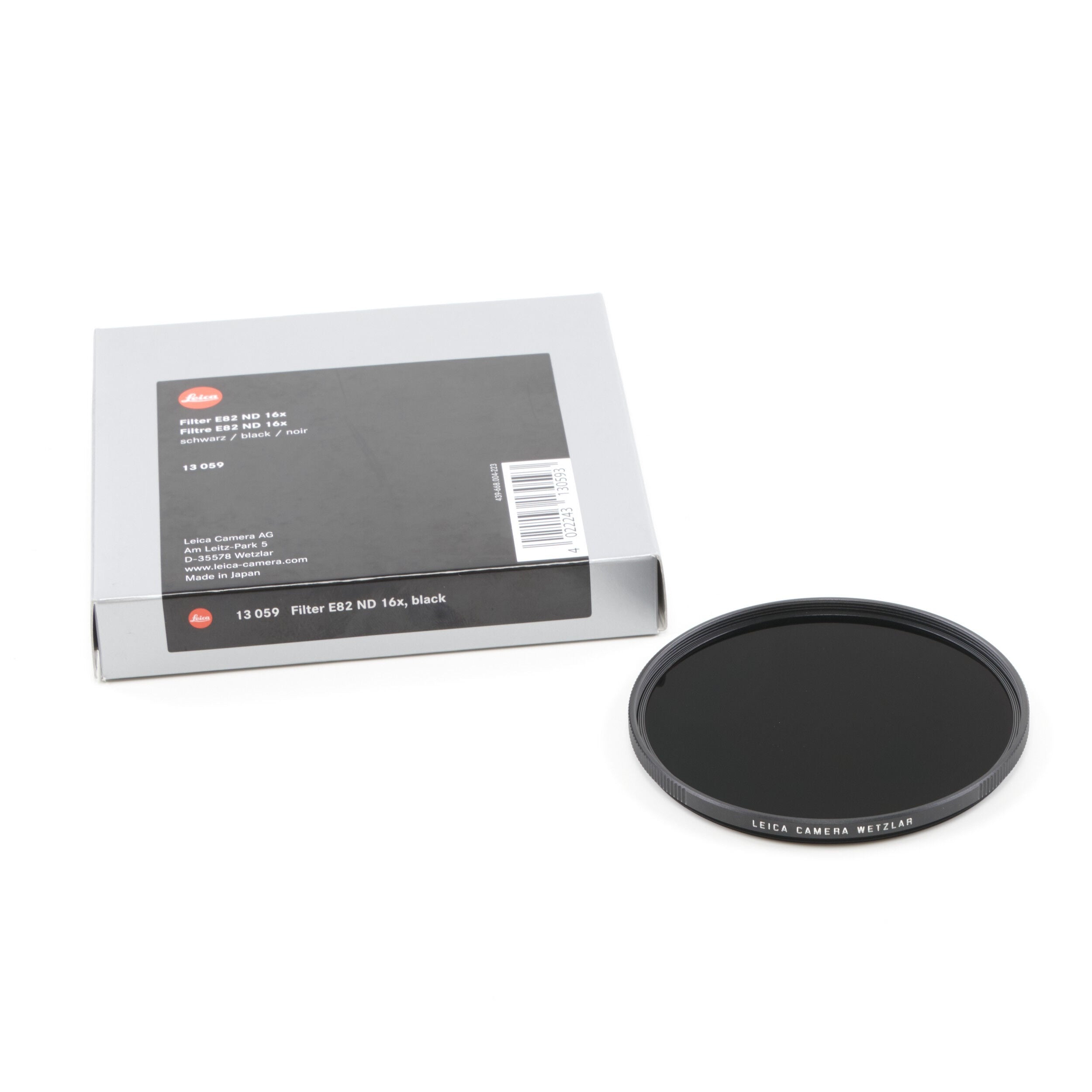 Leica E82 ND 16x Filter + Box