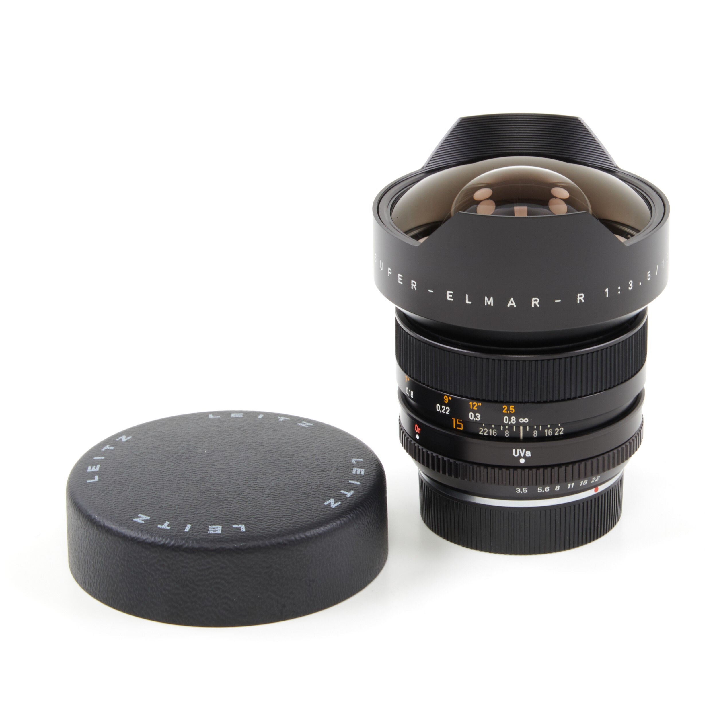 Leitz 15mm f3.5 Super-Elmar-R 3-Cam + Box