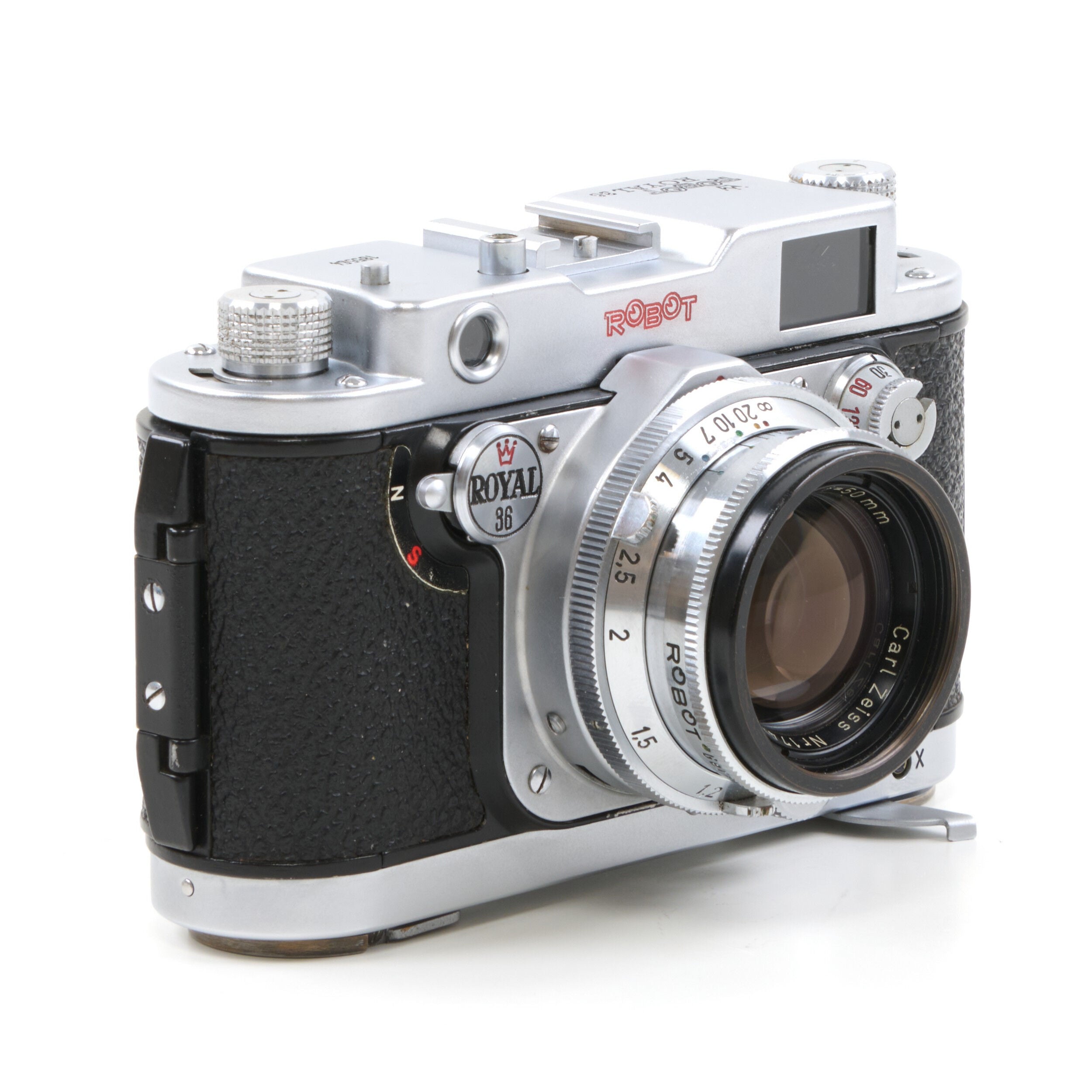 Robot Royal 36 With Continuous Firing Mode + Carl Zeiss 50mm f2 Sonnar + Box