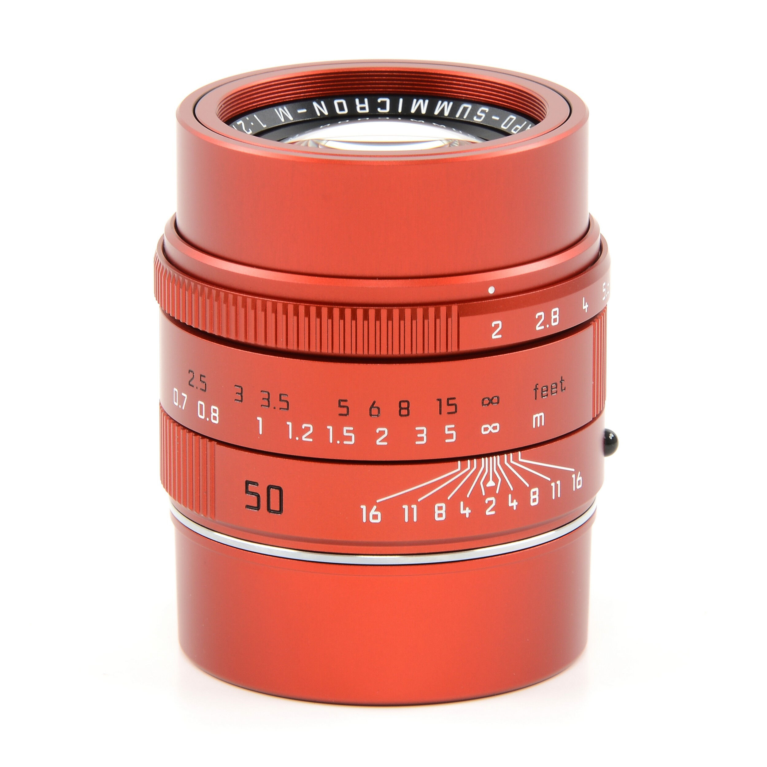 Leica 50mm f2 APO-Summicron Red Anodized Limited Edition + Box