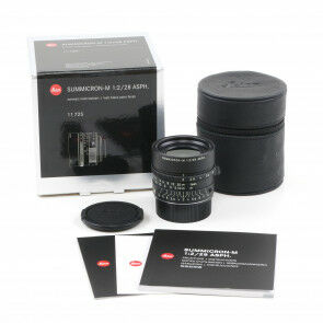 Leica 28mm f2 Summicron Matt Black Paint + Box