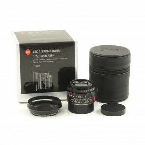 Leica 35mm f2 Summicron-M ASPH Limited Edition Black Chrome + Box