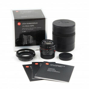 Leica 35mm f2 Summicron-M ASPH Limited Edition Black Chrome + Box