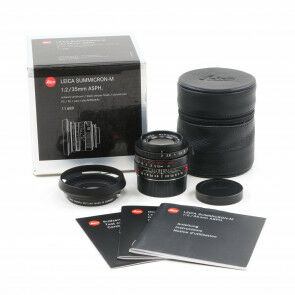 Leica 35mm f2 Summicron-M ASPH Limited Edition Black Chrome + Box