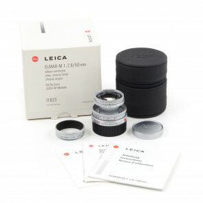 Leica 50mm f2.8 Elmar-M Silver 6-Bit + Box